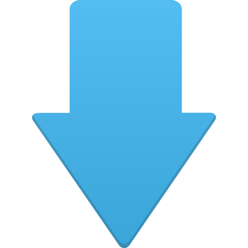 blue down arrow