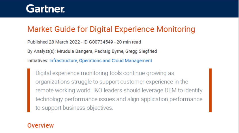 End User Experience Management, digital experience management, DEM